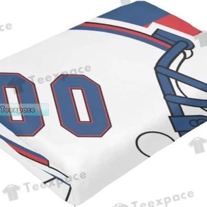 Custom Name Buffalo Bills Football Helmet Fuzzy Blanket 5
