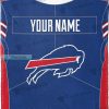 Custom Name Buffalo Bills Football Uniform Sherpa Blanket
