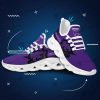 Custom Name Kansas State Wildcats Broken Pattern White Sole Max Soul Shoes