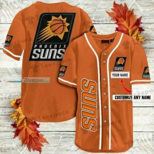 Custom Name Phoenix Suns Verticall Letter Baseball Jersey