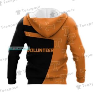 Custom Name Tennessee Volunteers Gifts Orange Black Hoodie 2