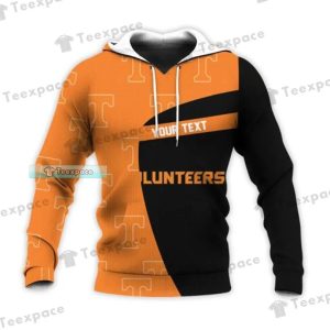 Custom Name Tennessee Volunteers Gifts Orange Black Hoodie