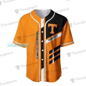 Custom Name Tennessee Volunteers Three Stripes Baseball Jersey