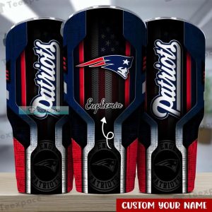 Custom New England Patriots American Racing Design Tumbler