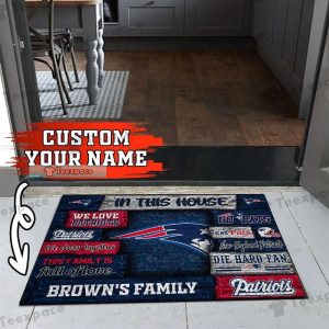 Custom New England Patriots Table Letter Doormat
