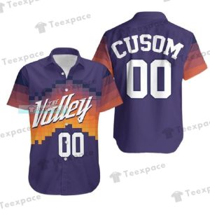 Custom Number Phoenix Suns Valley Hawaiian Shirt