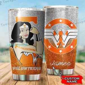 Custom name Tennessee Volunteers Wonder Woman Tumbler