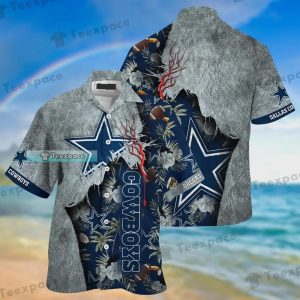 Dallas Cowboys Coco Flowers Hawaiian Shirt