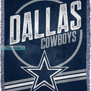 Dallas Cowboys Cycling Star Retro Throw Blanket 1