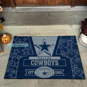 Dallas Cowboys Football Star Pattern Doormat