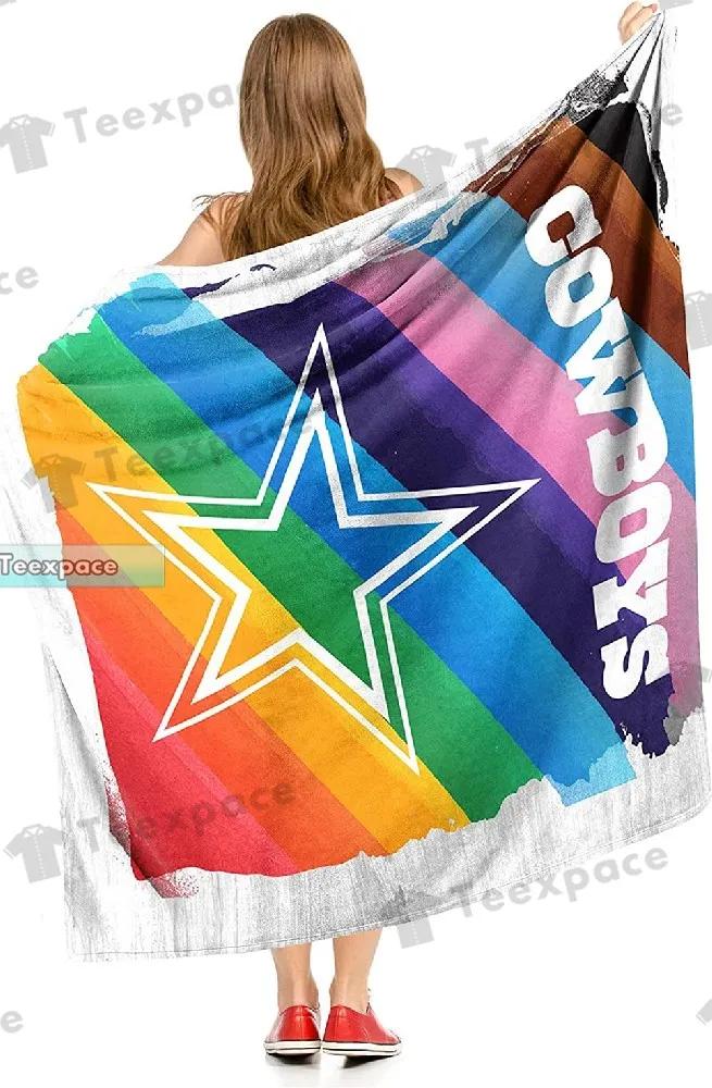 dallas cowboys rainbow hoodie