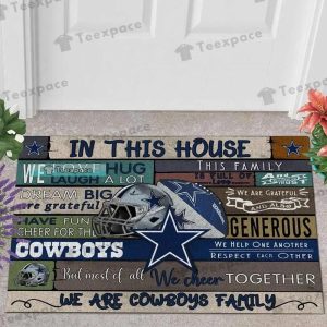 Dallas Cowboys We Are Family Doormat