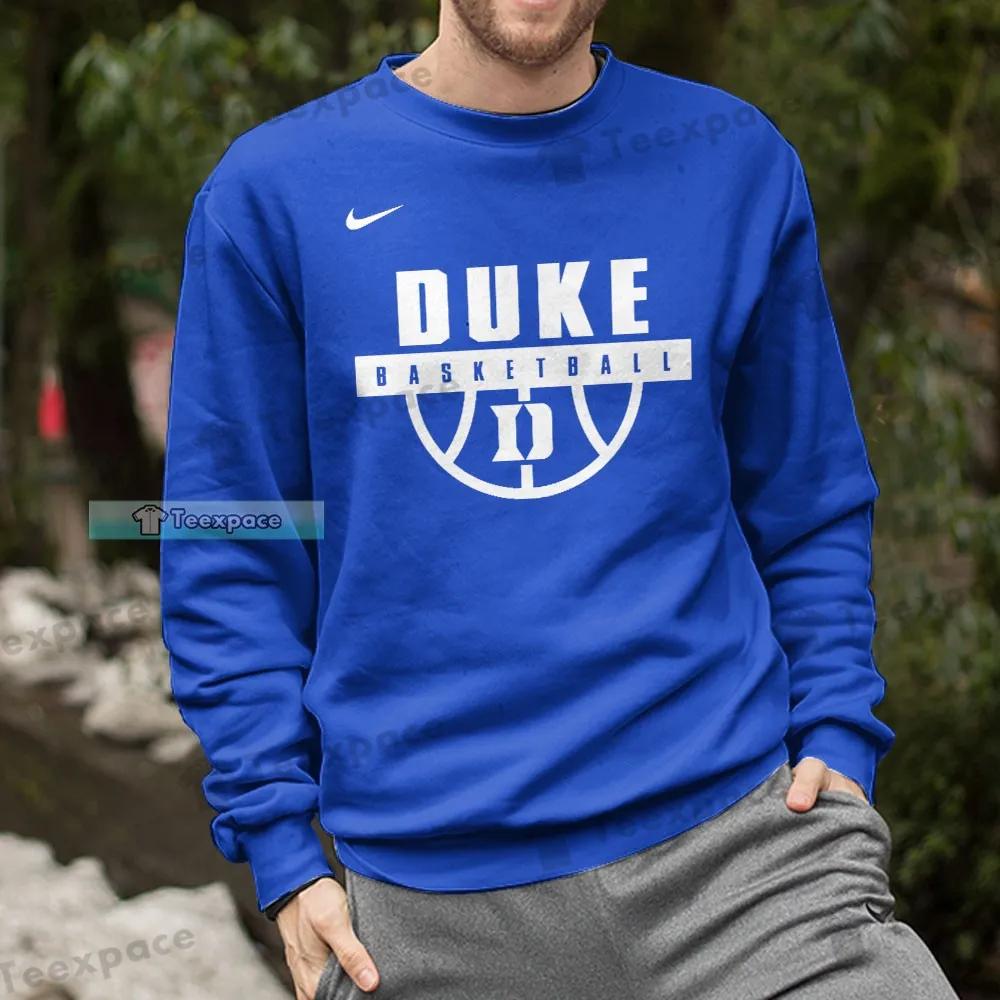 Duke Blue Devils Basketball Ball Logo Pattern Long Sleeve Shirt