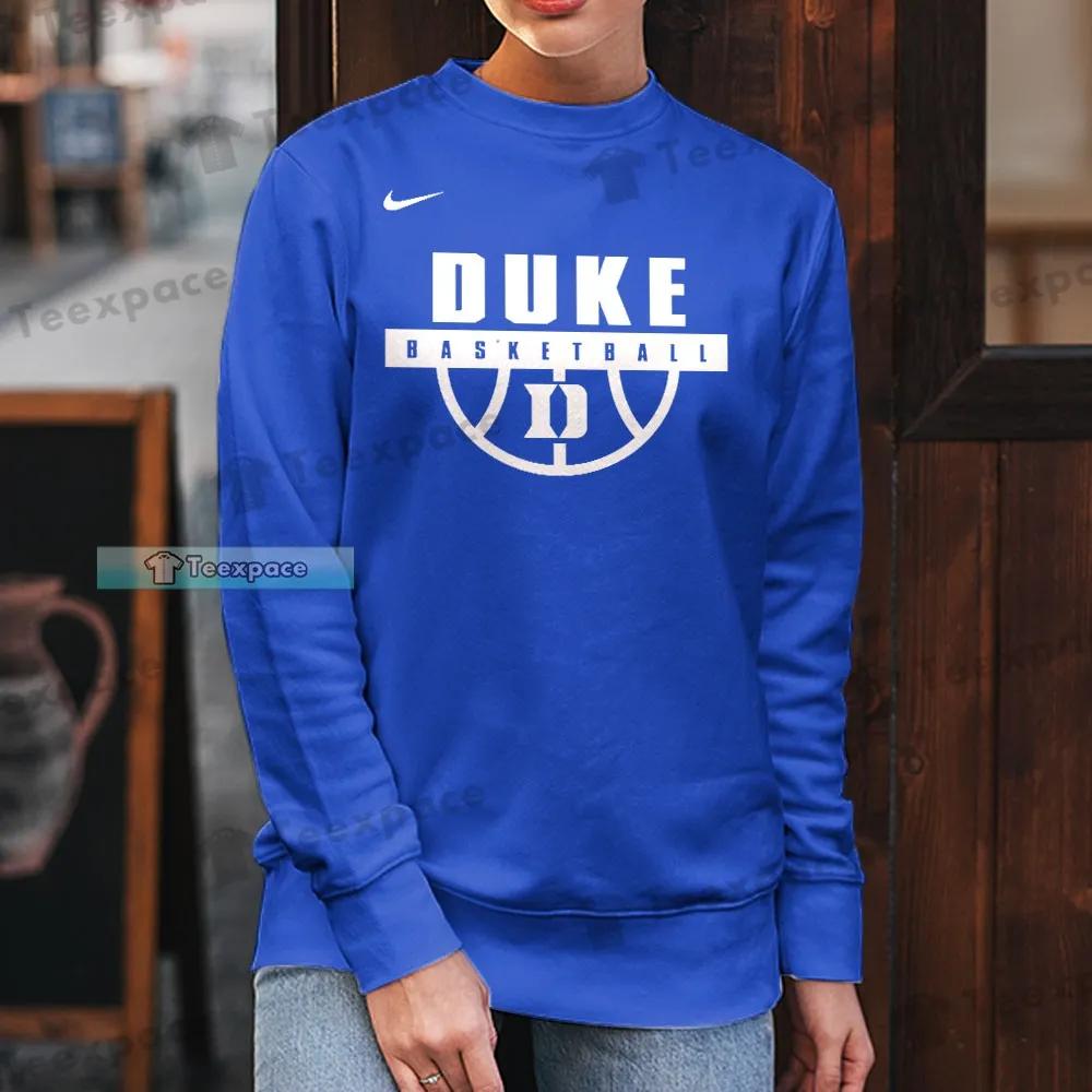 Duke Blue Devils Basketball Ball Logo Pattern Sweatshirt