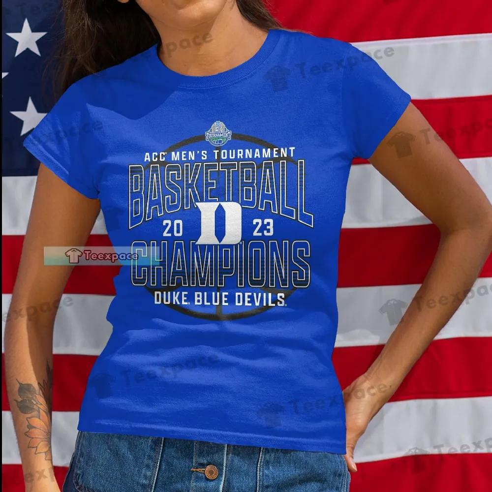 Duke Blue Devils Basketball Champions T Shirt Womens