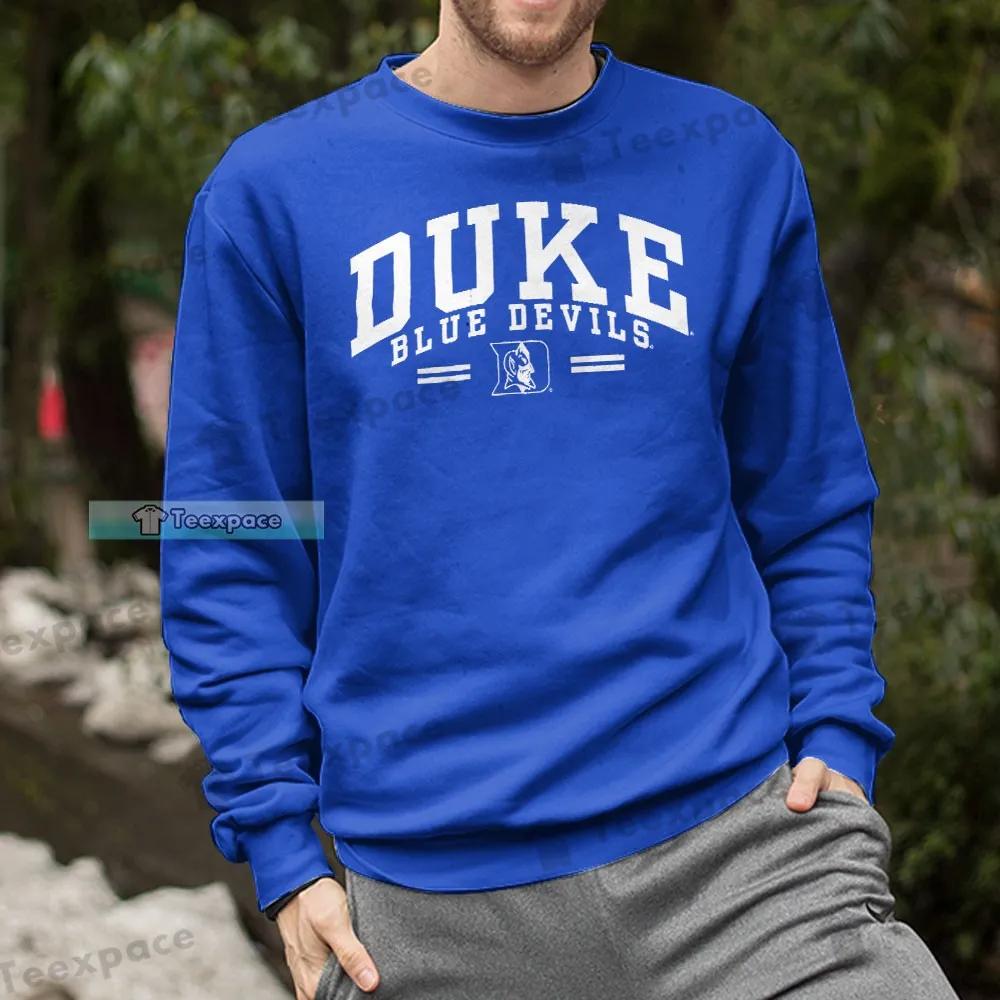 Duke Blue Devils Basketball Simple Letter Logo Long Sleeve Shirt