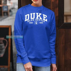 Duke Blue Devils Basketball Simple Letter Logo Sweatshirt