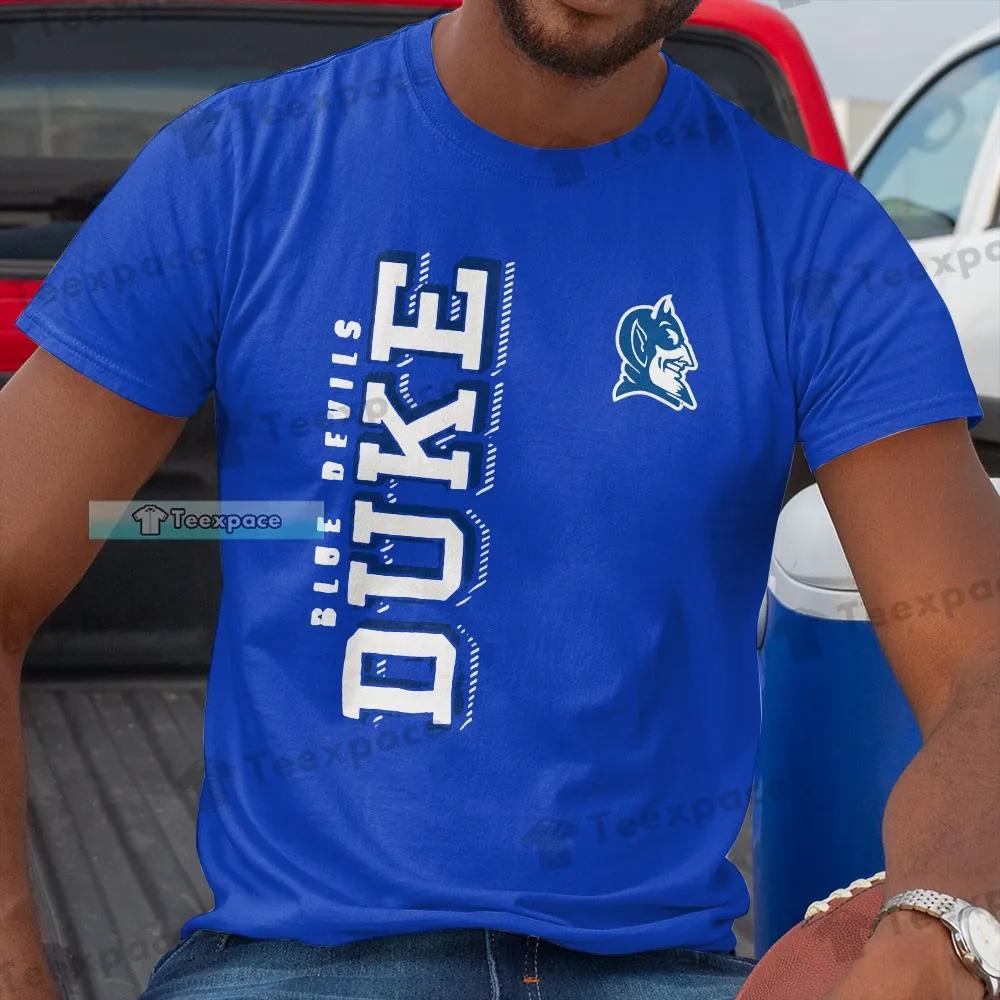 Duke Blue Devils Basketball Vertical Letter Pattern Unisex T Shirt