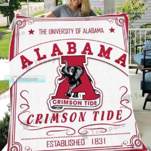 EST 1831 The University Alabama Crimson Tide Throw Blanket 2