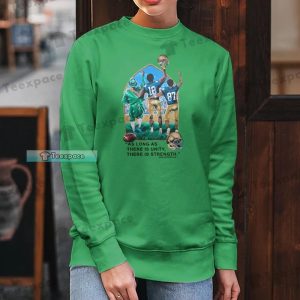 Fighting Irish As Long As There Is Unity Football Graphic Long Sleeve Shirt