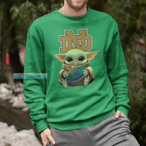 Fighting Irish Baby Yoda Graphic Sweatshirt