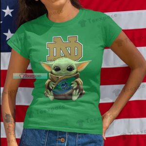 Fighting Irish Baby Yoda Graphic Shirt