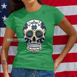 Fighting Irish Floral Skull Shirt