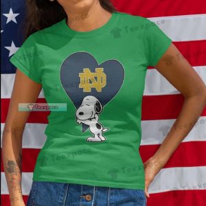 Fighting Irish Snoopy Love Notre Dame Shirt