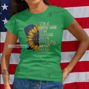 Fighting Irish Sunflower Notre Dame Fan Shirt