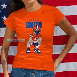 Florida Gators 43 James Smith Football T Shirt Womens