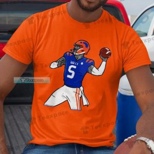 Florida Gators Num 5 Football Player Cartoon Shirt