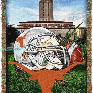 Football The University of Texas Longhorns Woven Blanket