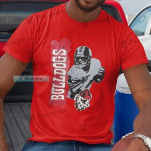 Georgia Bulldogs Retro Football Graphic Shirt