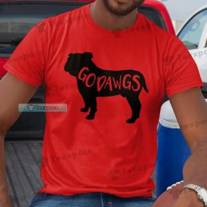 Georgia Bulldogs Sillhoute Go Dawgs Shirt