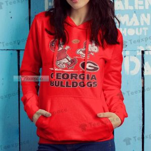 Georgia Bulldogs Snoopy Football Catchman Shirt