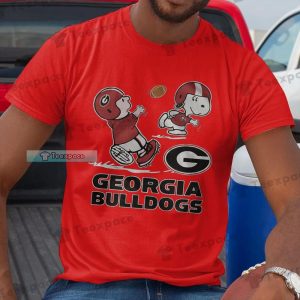 Georgia Bulldogs Snoopy Football Catchman Shirt