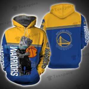 Golden State Warriors Baby Groot Hoodie Gifts for Warriors fans 1