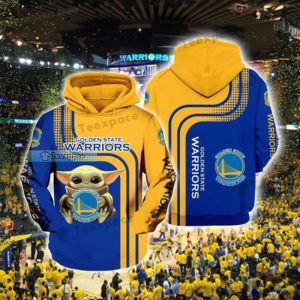Golden State Warriors Baby Yoda Hoodie Gifts for Warriors fans 1