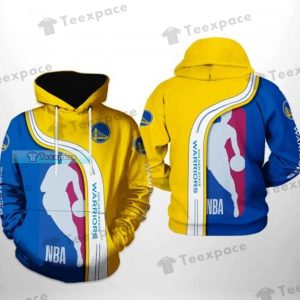 Golden State Warriors Basketball Curved Hoodie Warriors Gifts 1