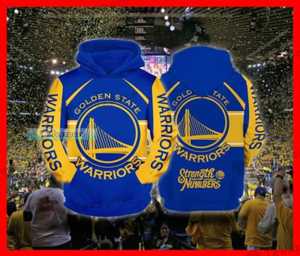 Golden State Warriors Big Logo Hoodie Warriors gifts for him 2