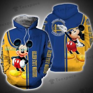 Golden State Warriors Mickey Mouse Hoodie Gifts for Warriors fans