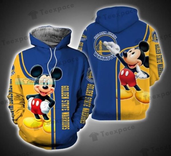 Golden State Warriors Mickey Mouse Hoodie Gifts for Warriors fans