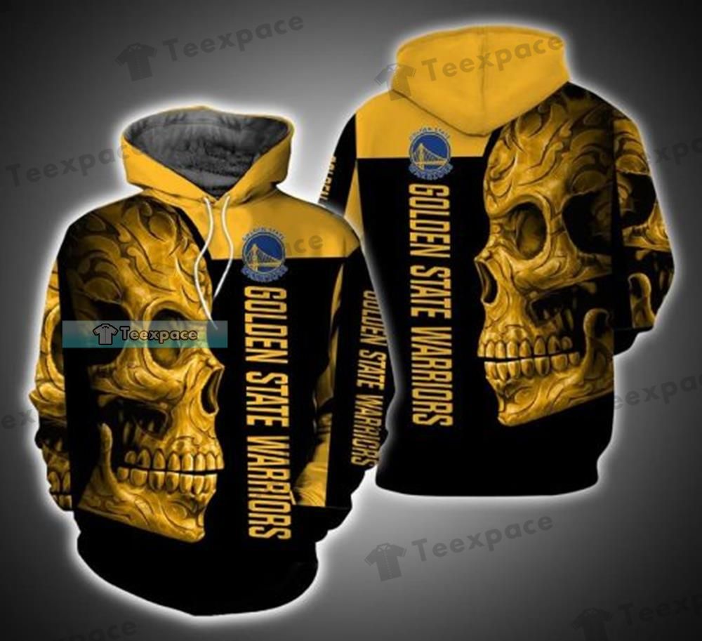 Golden State Warriors Skull Hoodie Gifts for Warriors fans 1