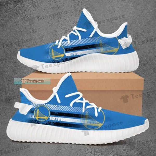 Golden State Warriors Stripes Yeezy Shoes Warriors Gifts fo him