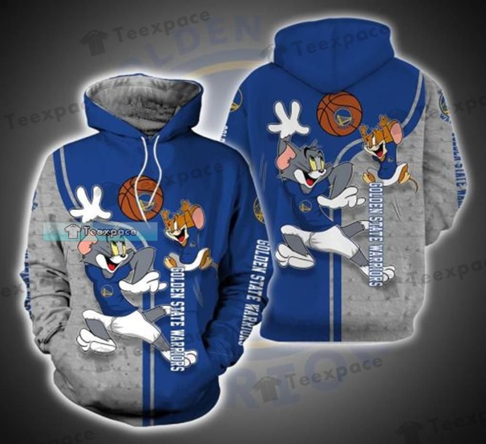 Golden State Warriors Tom And Jerry Hoodie Warriors Gifts 1