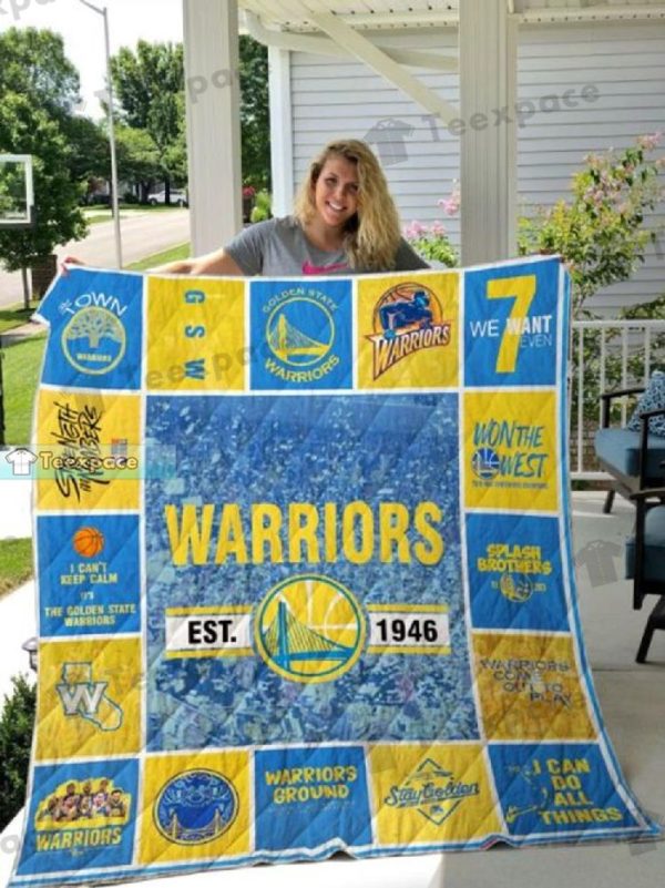 Golden State Warriors Won The West Throw Blanket Warriors Gifts