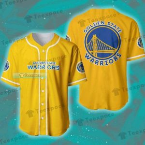 Golden State Warriors Yellow Baseball Jersey Warriors Gifts 1