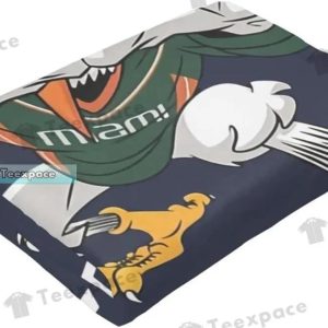 Its All About The Miami Hurricanes Throw Blanket 5
