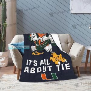 Its All About The Miami Hurricanes Throw Blanket 6