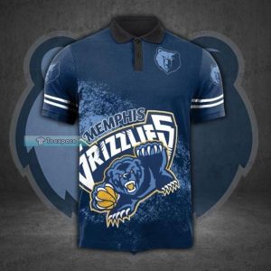 Memphis Grizzlies Big Letter Logo Polo Shirt